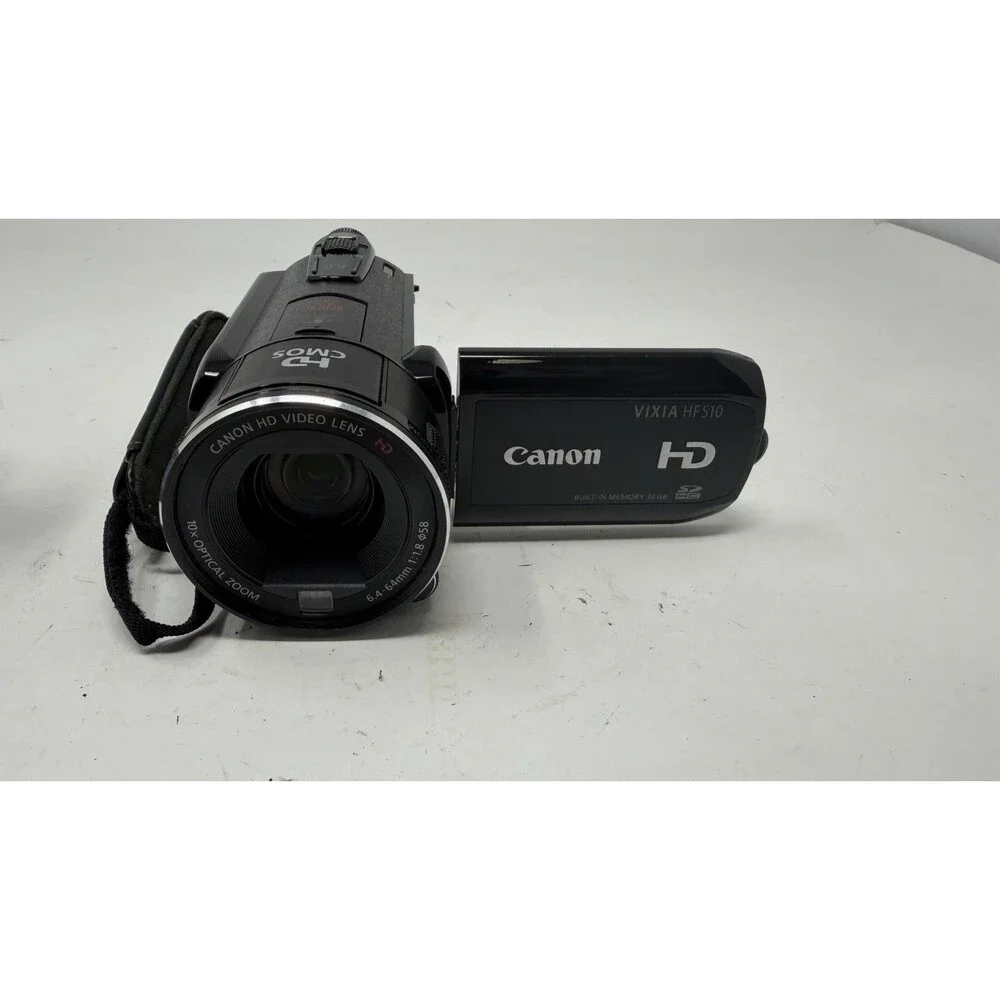 Canon Vixia HF S10 32 GB Camcorder - Black 8.0MP 10X Optical Zoom 2.6